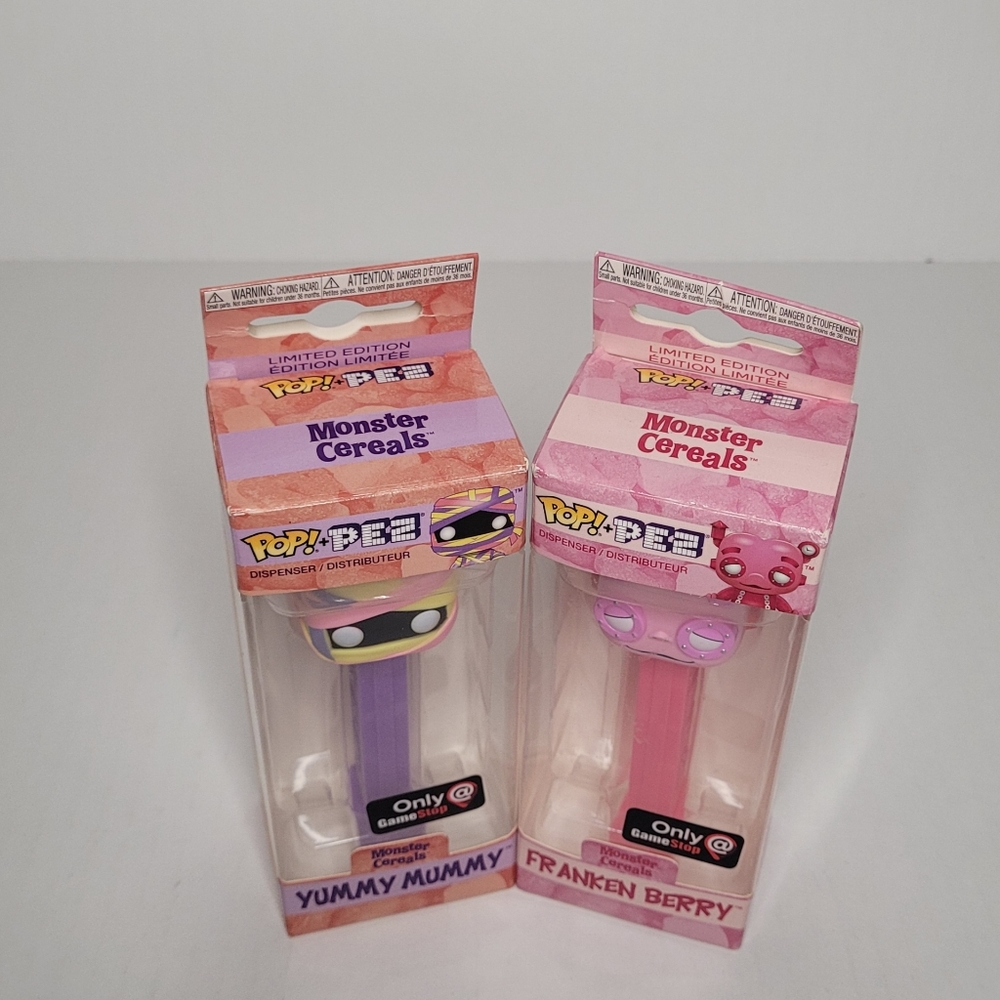 Funko Pop Pez Breakfast Cereal Lot Of 2 Franken Berry and Yummy Mummy - Picture 3 of 3